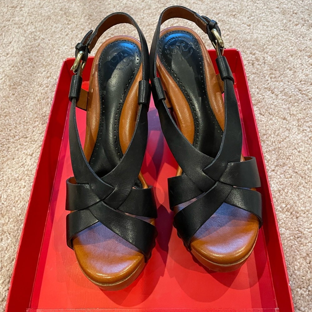 Johnston & Murphy Black and Brown Mules